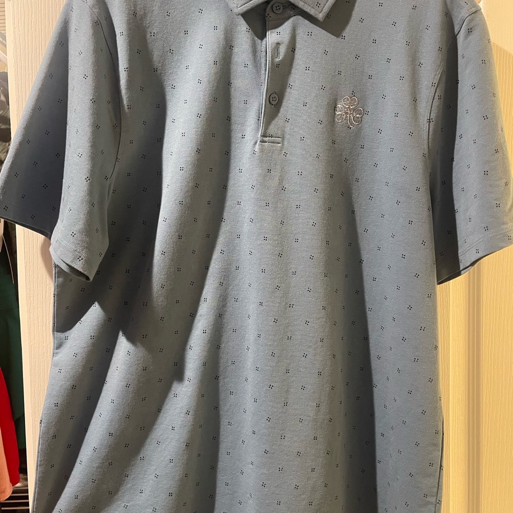 Lululemon Erin Hills Blue Golf Polo Shirt
